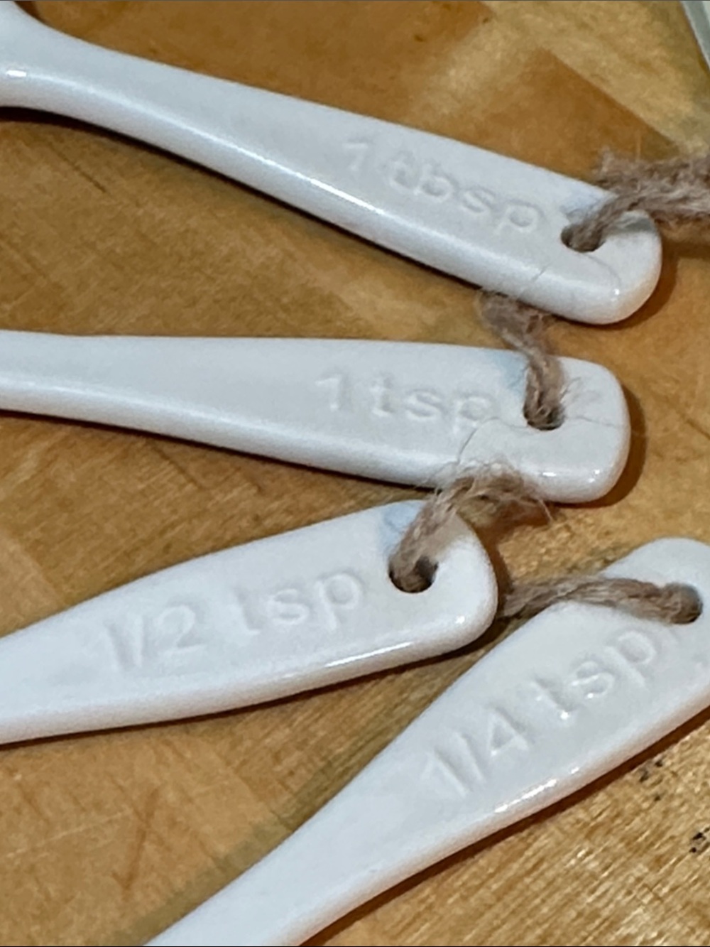 Anthropologie Multicolor Patterned Ceramic Measuring Spoon Set - Picture 2 of 5